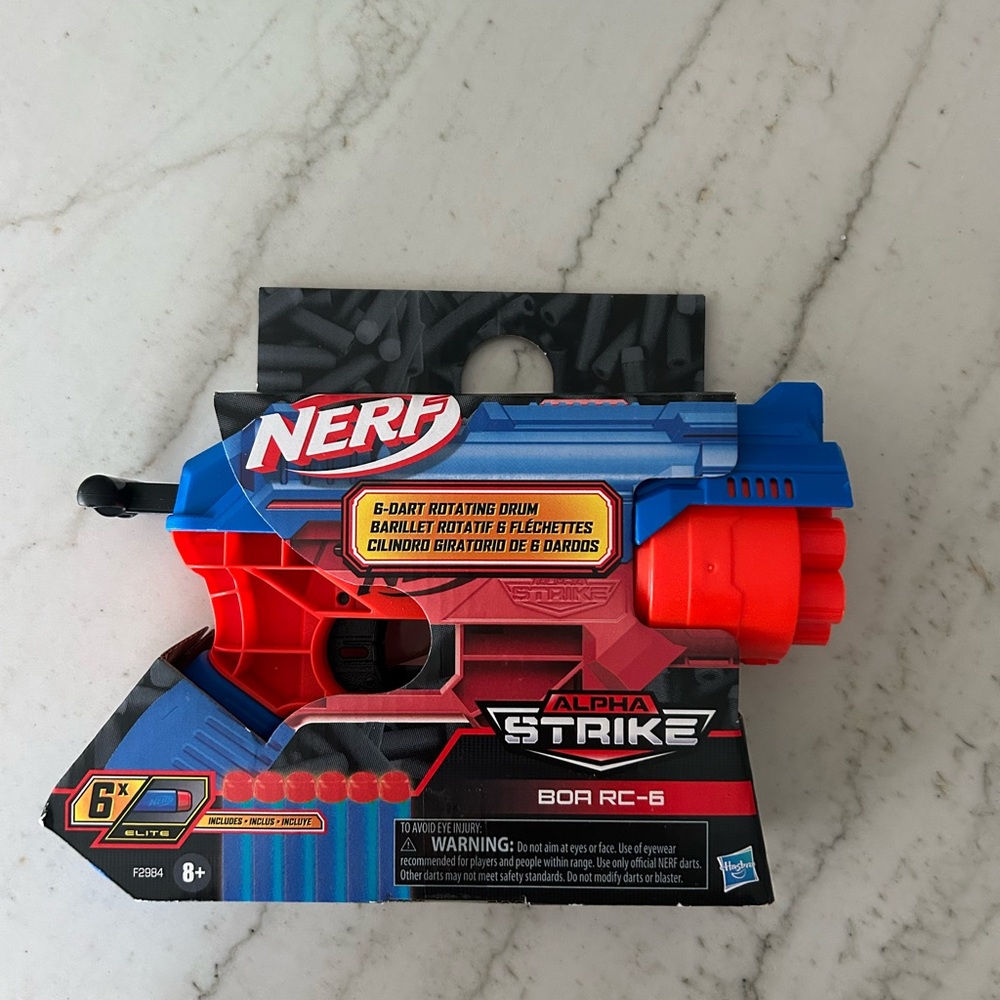 Nerf Alpha Strike BOA RC-6 Blaster - Red and Blue